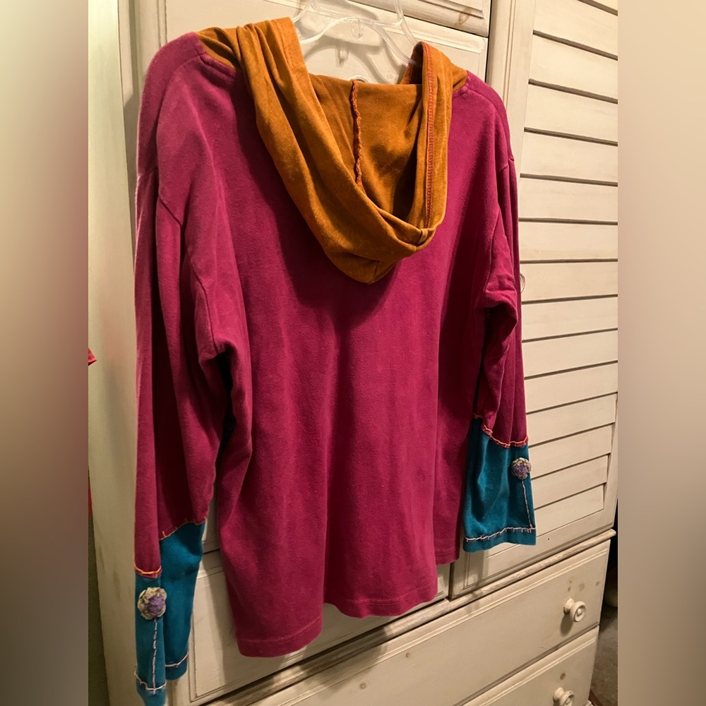 Bohemian hoodie, S/M - Picture 3 of 14